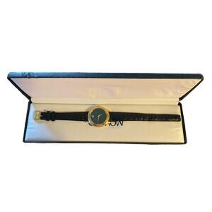Movado Vintage Museum Quartz Watch 18KGP 87-E4-0844 Original Box